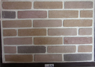 Breites Faux-Stein-Furnier-Blatt, Außenfaux-Backsteinmauer-Wand-Zement-Material