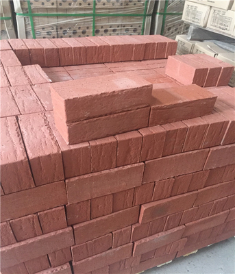 Roter fester Lehm-Ziegelstein mit antikem Ziegelstein-Gesicht für Wohnungsbau-Wand-Bau 210 x 100 x 65 Millimeter