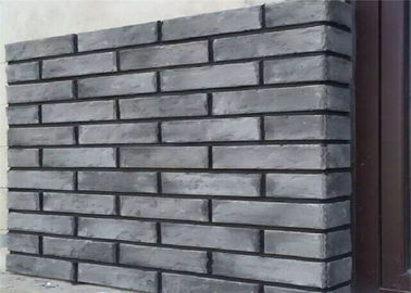 grauer Lehm-dünner Furnier-Blattziegelstein der Säurebeständigkeits-3D408 für dekorative Wand