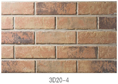 dünner Furnier-Blattziegelstein des leichten reinen Lehm-3D20-4 für Innen-/Wand im Freien