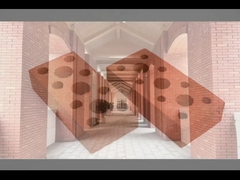 240x115x60mm, helles Kaffee-ausgezeichnetes Wetter-beständiger hohler Ziegelstein für Wand